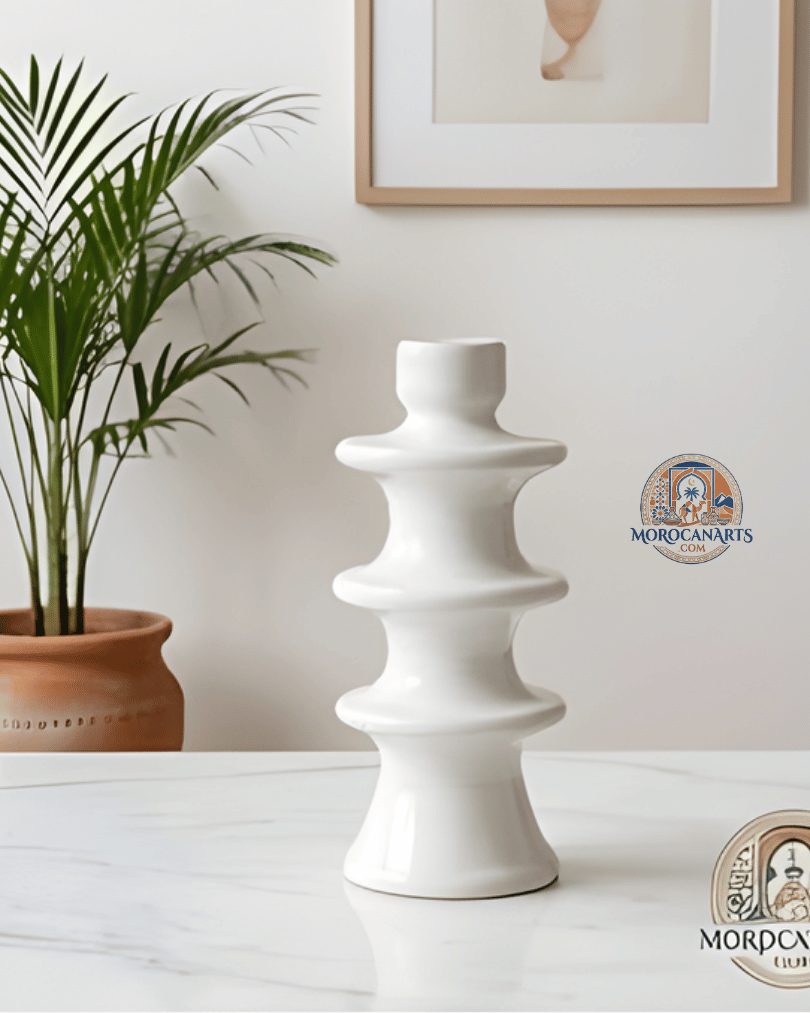 Porte bougie blanc moderne