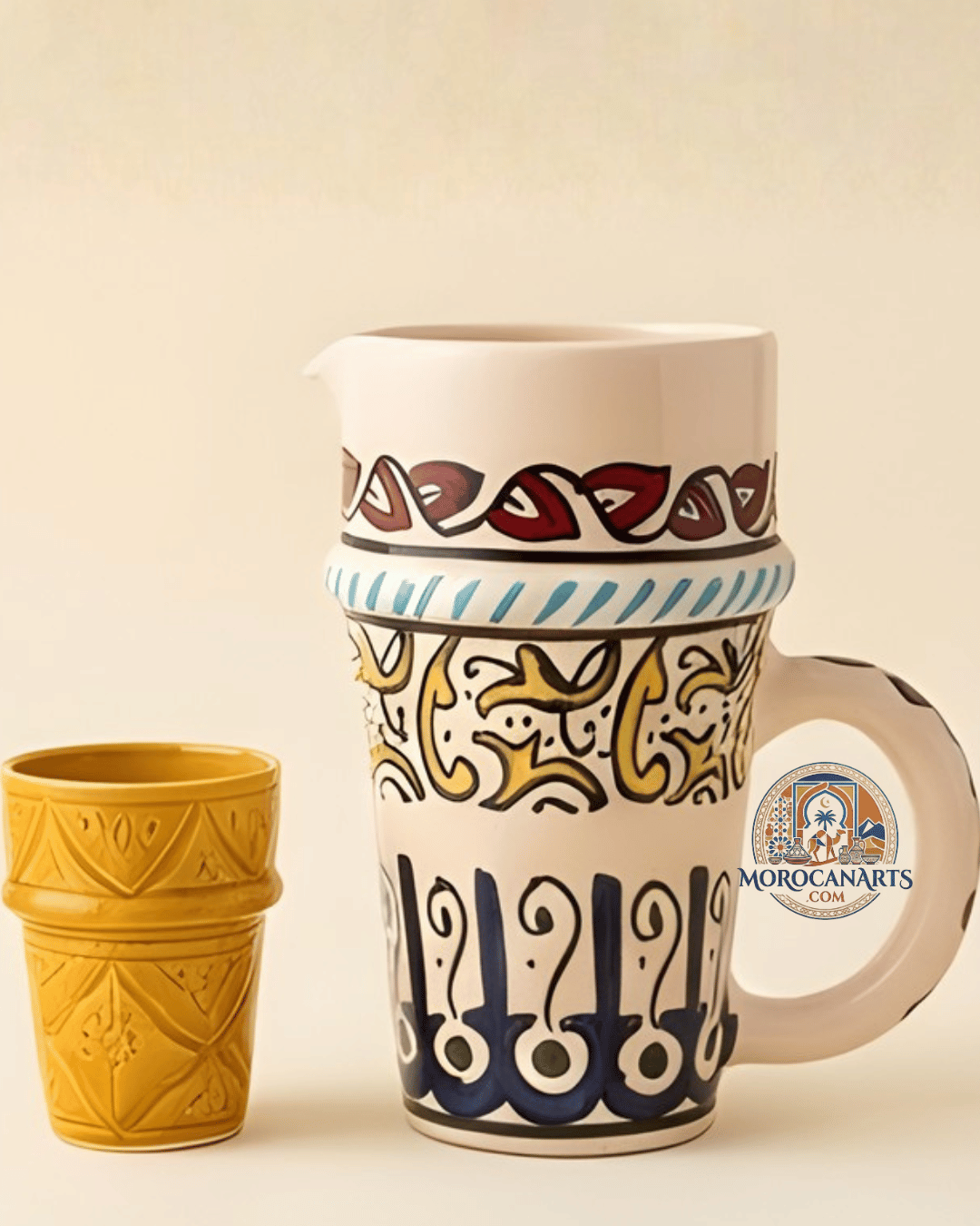 Handcrafted Amazigh Hennou Carafe