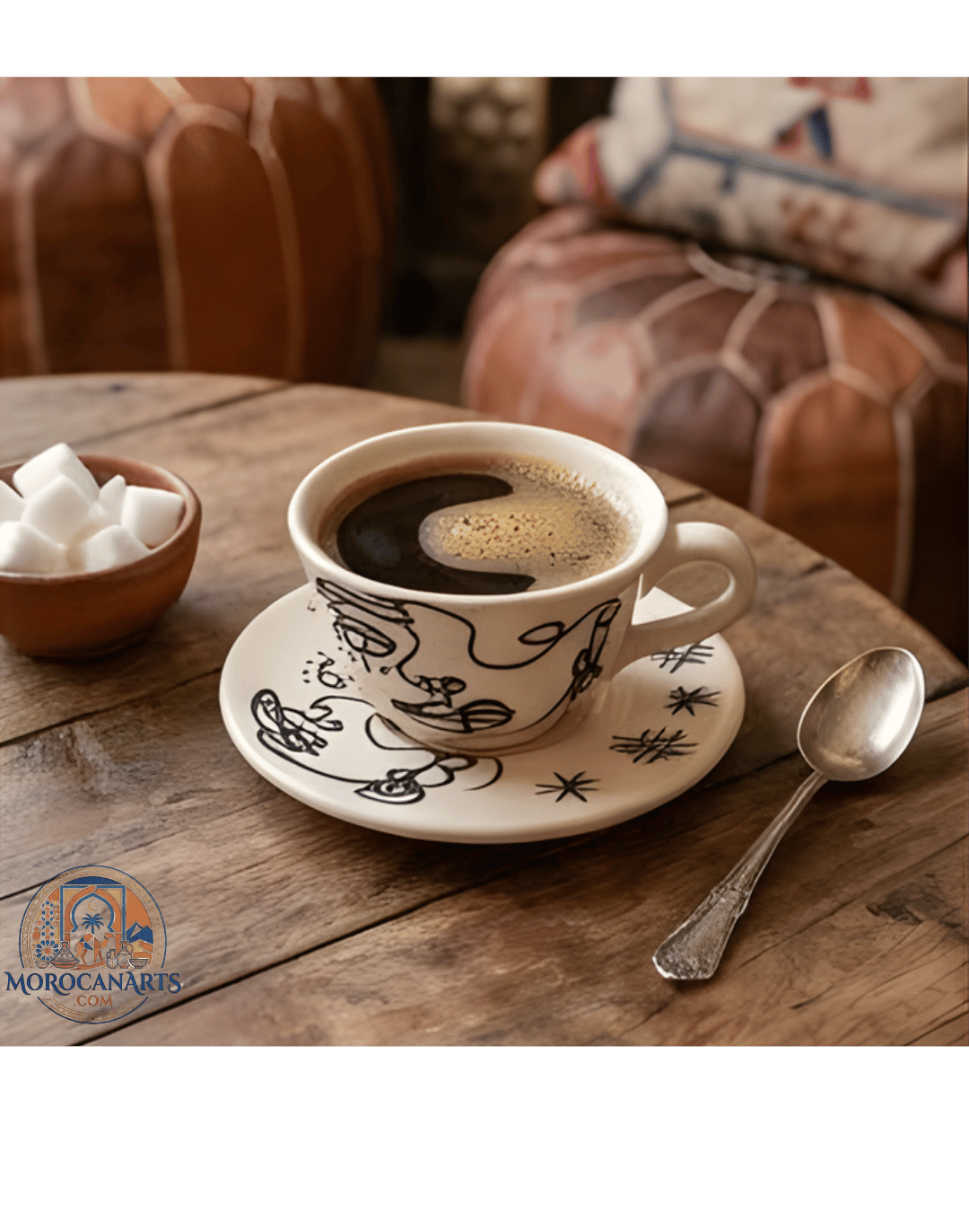 Coffee Cup with Oudm Saucer