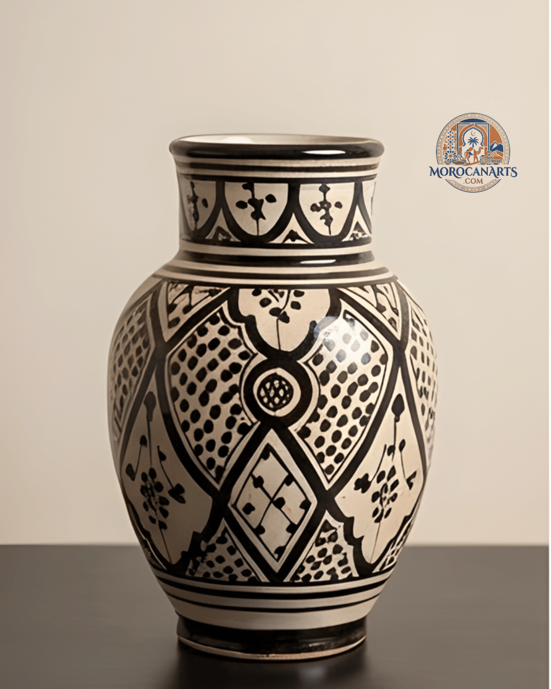 Rounded Kasbah Handcrafted Vase